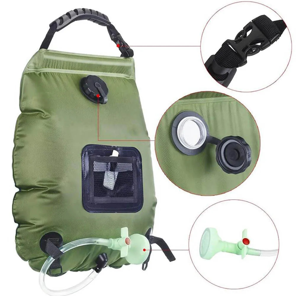 Solar Shower Outdoor Heating Premium Camping Bag