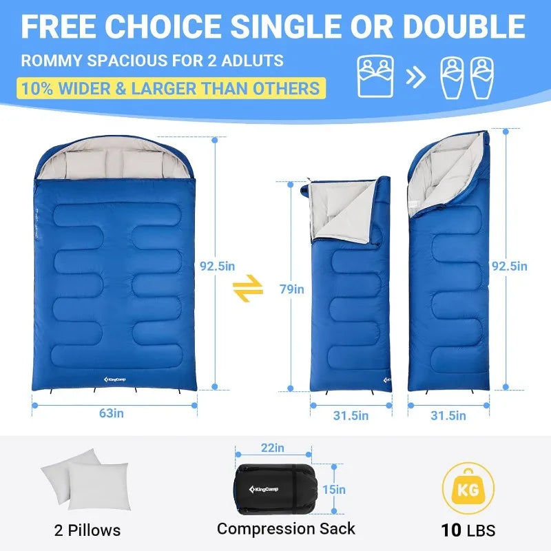 Adult Double Sleeping bag Large Size