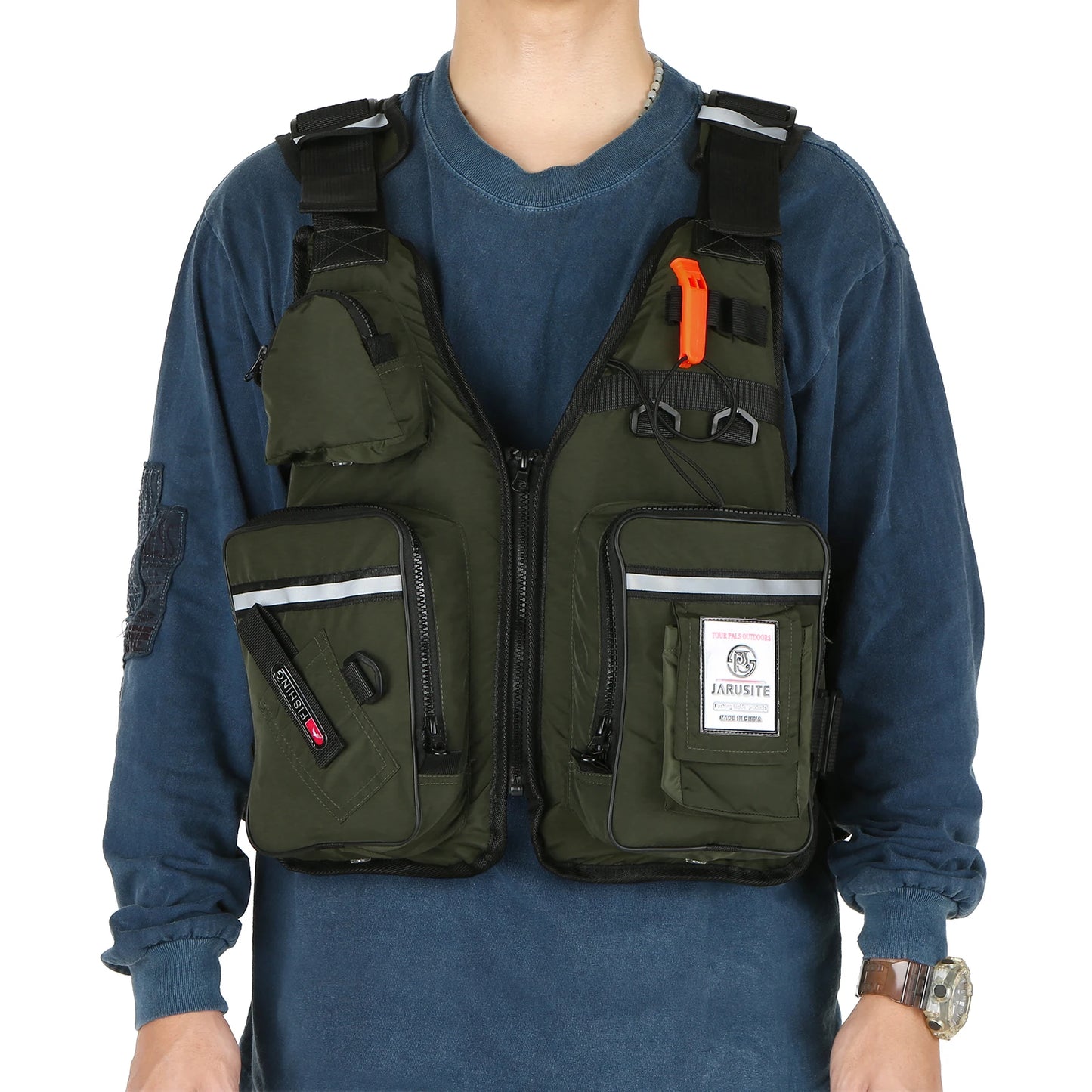 Multi-Pockets Fly Fishing Life Jacket Vest