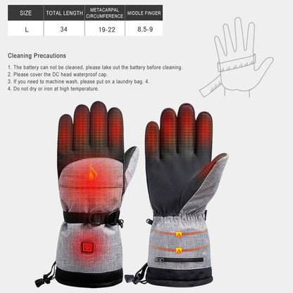 1Pair Heating Gloves Hiking Skiing Cycling