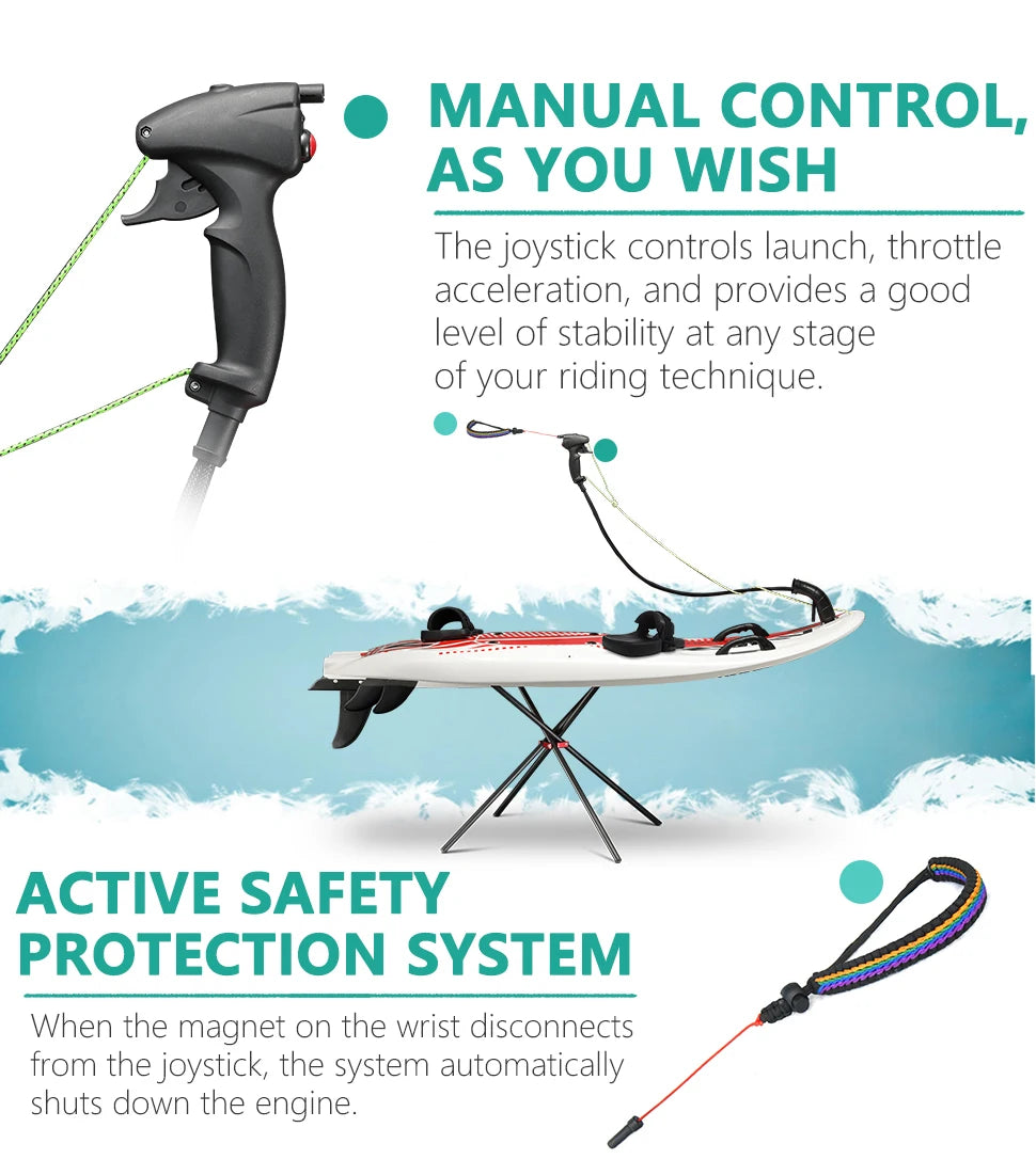 Jet Powered Surfboard With 109cc 2-Stroke Engine