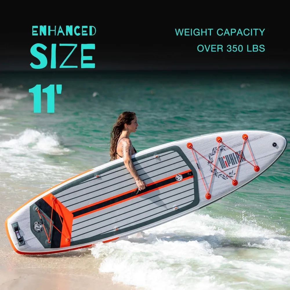 Inflatable Stand Up Paddle Board with Balanced Wing Design and Durable SUP Accessories,