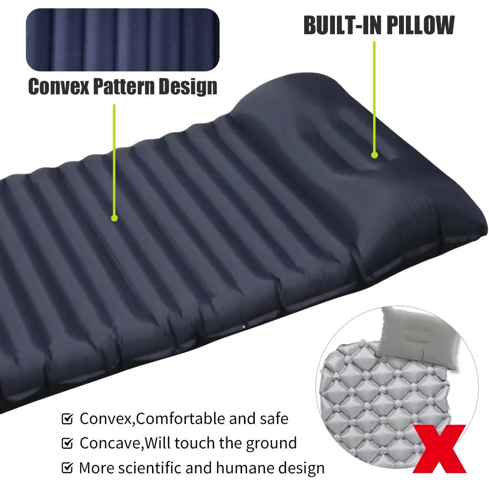 Ultralight Sleeping Pad with Built-in Pump
