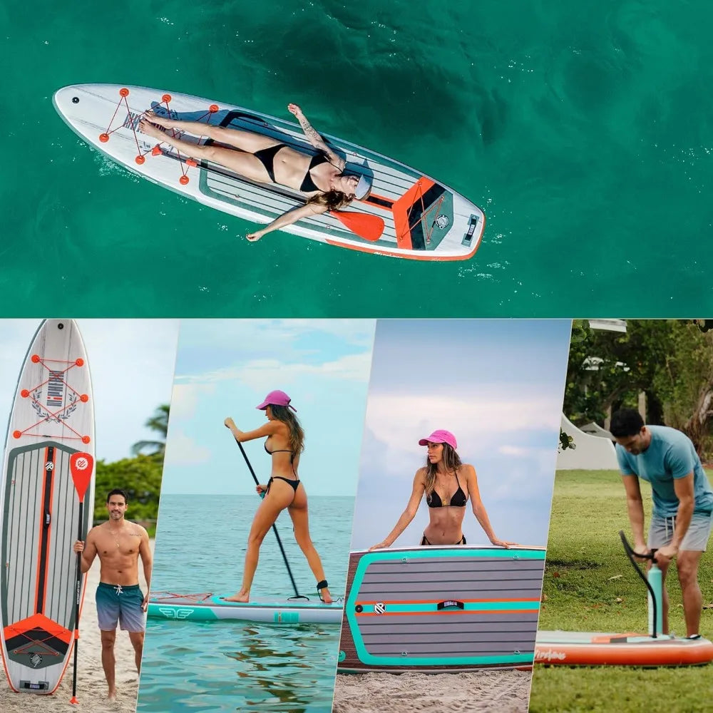 Inflatable Stand Up Paddle Board with Balanced Wing Design and Durable SUP Accessories,