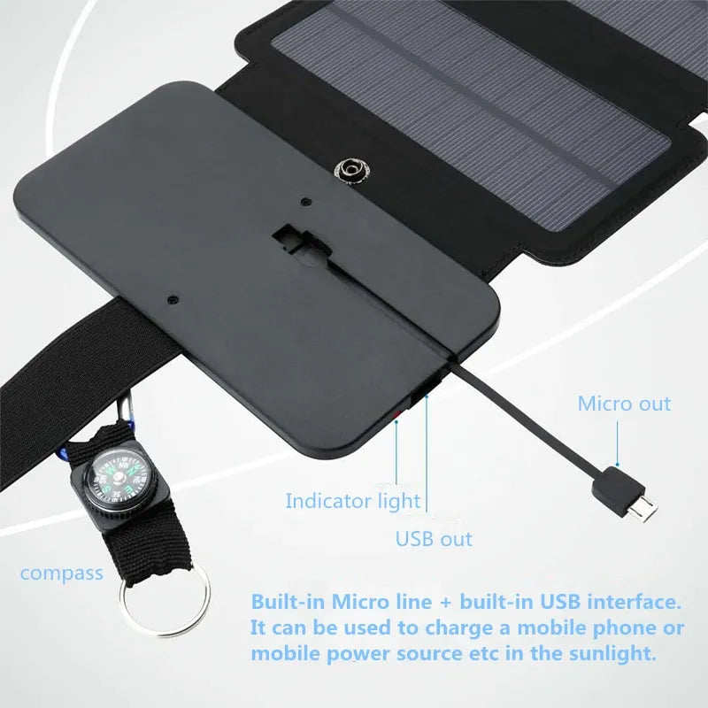 Outdoor Multifunctional Portable Solar Charging Panel