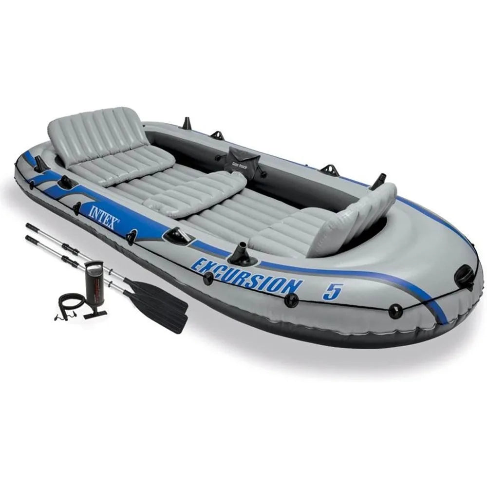 Inflatable Boat Set 2 Oars Trolling Motor