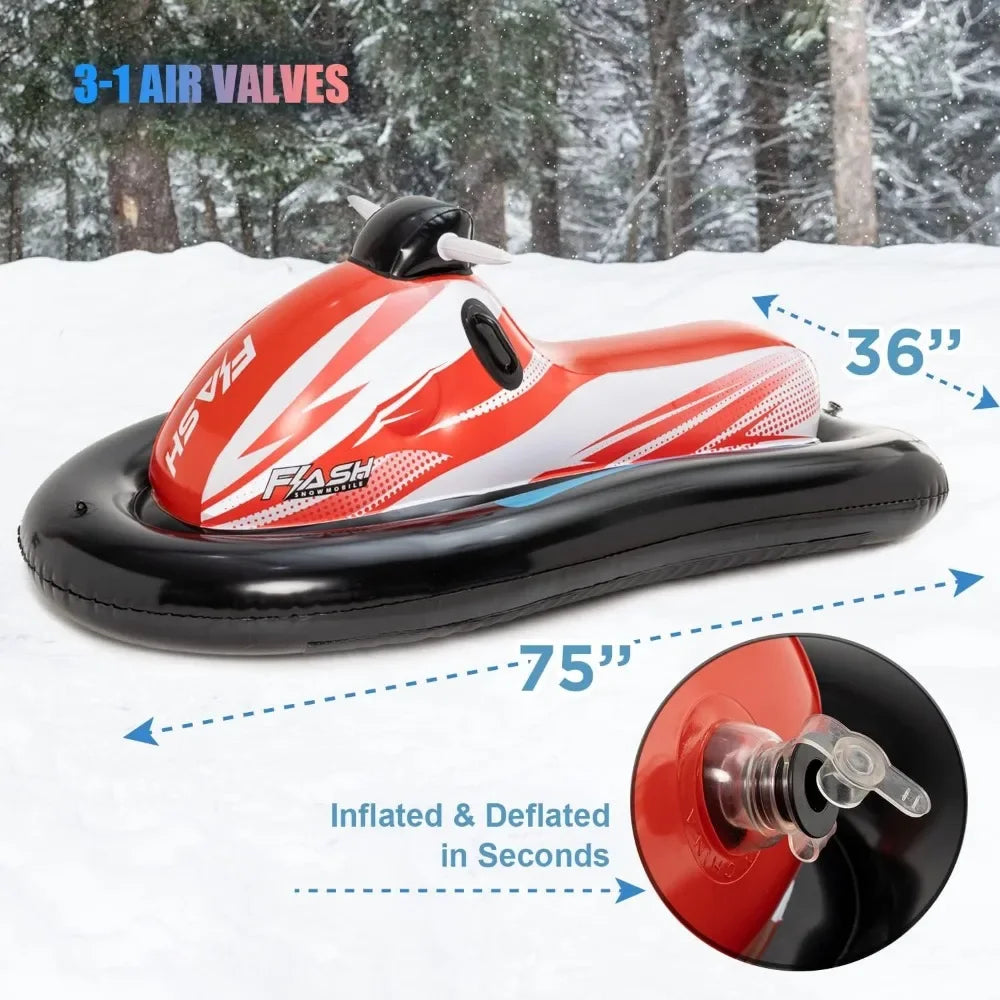 2 Pack Inflatable Snow Sleds