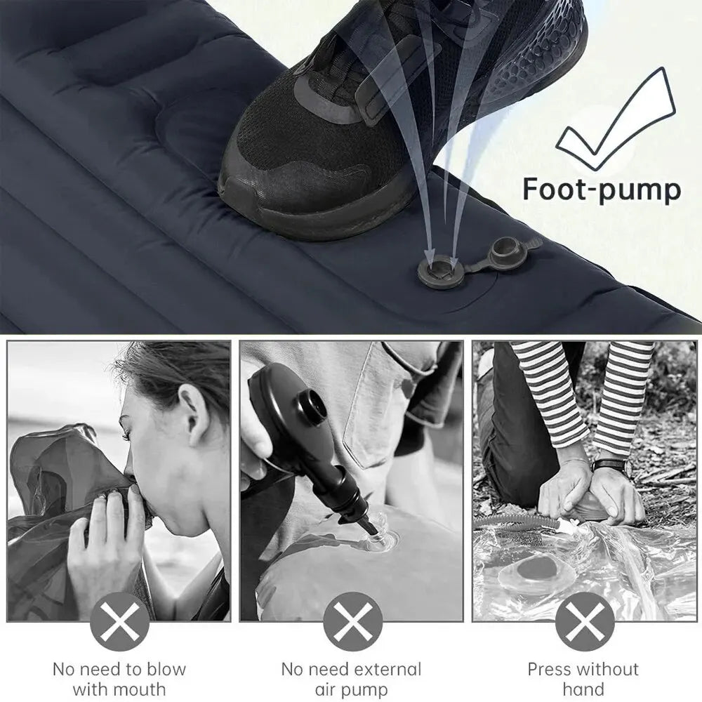 Ultralight Sleeping Pad with Built-in Pump