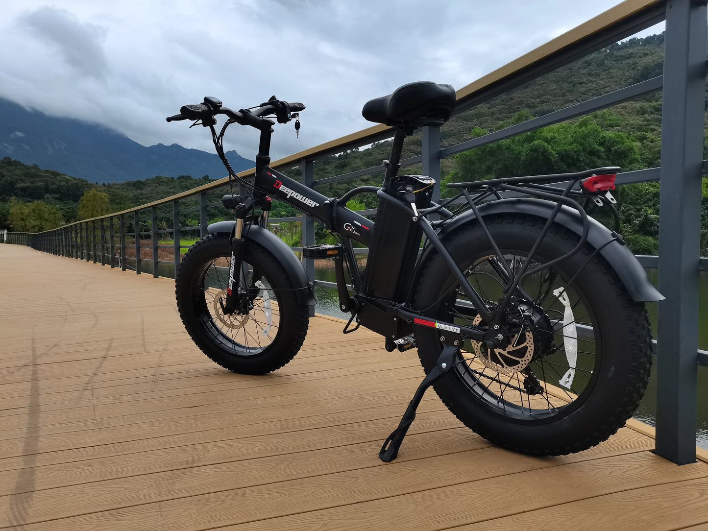 Folding Electric Bicycle Mountain Beach Cycling