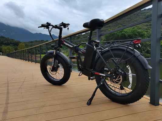 Folding Electric Bicycle Mountain Beach Cycling