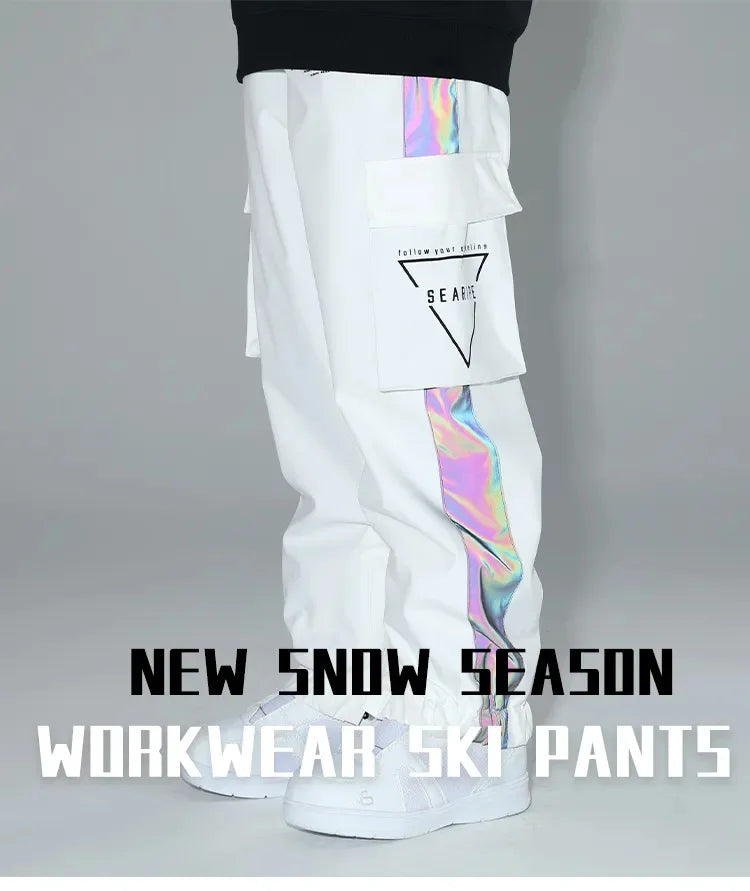 Reflective Ski Snowboard Warm Waterproof Pants